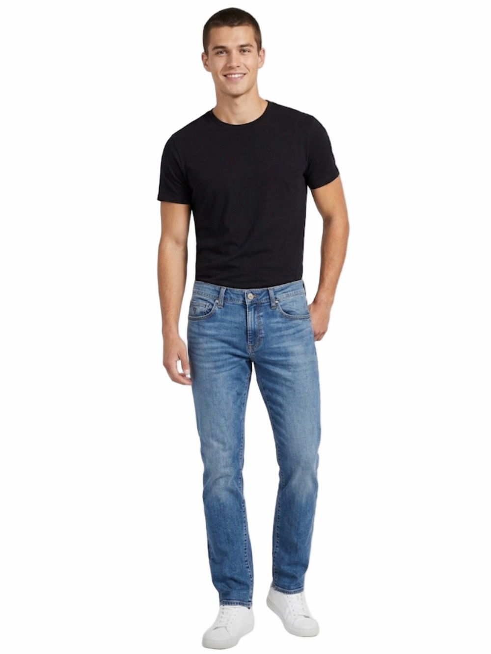 Guess Men’s 30 X 29 Inch Classic Blue Denim Jeans Comfortable Everyday